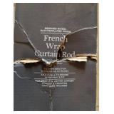Better Homes & Gardens French Wrap silver metal curtain rod, New in box.