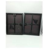 Modern Abstract Blue art prints framed, set of 2