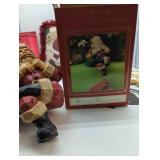 Christmas Santa decor with Hallmark and Windsor Collection stocking hangers