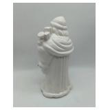 Flambro White Ceramic Antique Santa Claus Figurine, 1155A