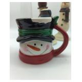 Hallmark Snowman music box Turning Santa