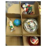 Mixed Christmas Ornament Collection - 3 Trays inside a Tote.