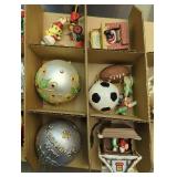 Mixed Christmas Ornament Collection - 3 Trays inside a Tote.