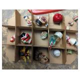 Mixed Christmas Ornament Collection - 3 Trays inside a Tote.