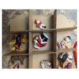 Mixed Christmas Ornament Collection - 3 Trays inside a Tote.