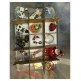 Mixed Christmas Ornament Collection - 3 Trays inside a Tote.