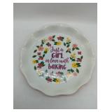 Floral Baking Quote Decorative Plate by Ashland