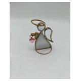 October Birthday Angel Glass Figurine