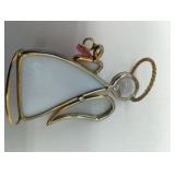 October Birthday Angel Glass Figurine