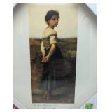 The Young Shepherdess Art Print by W.A. Bouguereau, 1885. New in packaging.
