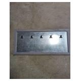 Grey Framed Magnetic Board with Clips