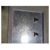 Grey Framed Magnetic Board with Clips