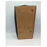 German Made Vinyl Doll in Plaid Uniform, in original box, Vintage.