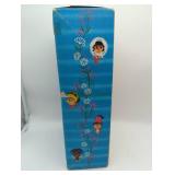 German Made Vinyl Doll in Plaid Uniform, in original box, Vintage.