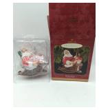 Hallmark Coca-Cola Santa, in box, vintage.