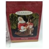 Hallmark Coca-Cola Santa, in box, vintage.