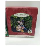 Hallmark Disney Mickey Mouse Christmas Ornaments, set of 3, in original boxes.