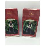 Star Wars Han Solo Hallmark Keepsake Ornament 1999, 2 ornaments in original boxes.