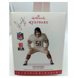 Official NFL Dick Butkus Chicago Bears Hallmark Keepsake Ornament Collectible