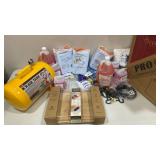 Commercial Cleaning Supply Lot with Air Tank