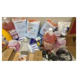 Commercial Cleaning Supply Lot with Air Tank