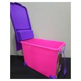Barbie Rolling Storage Container with Compartments