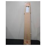 White Cordless Faux Wood Blinds for Windows with 2 in. Slats - 42.5 in. W x 48 in. L (Actual Size 42 in. W x 48 in. L)