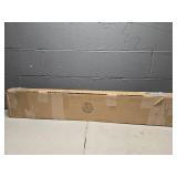 White Cordless Faux Wood Blinds for Windows with 2 in. Slats - 39.5 in. W x 64 in. L (Actual Size 39 in. W x 64 in. L)