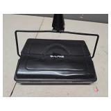 Alpine Manual Carpet Sweeper Triple Brush â Non Electric Multi-Surface Floor Cleaner Easy Sweeping for Carpeted Floors (BLK -Improved) (B09VLH1QCD)