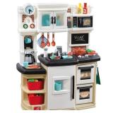 Step2 Great Gourmet Tan and White Plastic Play Kitchen Set for Kids