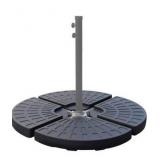 ABBLE Patio Outdoor 4PCS 115LBS Round Shaped Water or Sand Filled Umbrella Base for Offset Cantilever Umbrella,Heavy Holder with Easy-Fill Spouts,Suitable for Most of Cross Tiles,Black