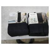 Better Homes & Gardens Woven Textured Grommet Blackout Curtain Panel, 2-Piece, Black, 50\"W x 84\"L