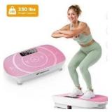 MERACH Compact Vibrating Plate Muscle Toner, Whole Body Vibration Plate Exercise Machine