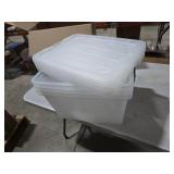 IRIS 32 Qt. Plastic Storage Bins with Lids  Stackable Storage Containers  Totes  4 Pack