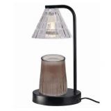 Better Homes & Gardens Candle Warmer Lamp  Glass Shade  Black  Traditional  10.5 Inch  1 Count