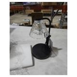 Better Homes & Gardens Candle Warmer Lamp  Glass Shade  Black  Traditional  10.5 Inch  1 Count