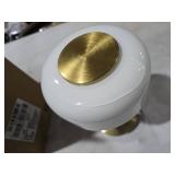 Elegant Cordless Table Lamp with Milk Glass Shade,3-Level Dimmable Touch Lamp