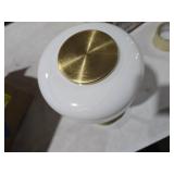 Elegant Cordless Table Lamp with Milk Glass Shade,3-Level Dimmable Touch Lamp