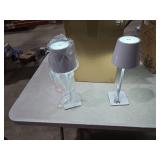 2 Pack Cordless Table Lamp, Portable LED Desk Lamp, 5000mAh Battery Operated, 3 Color Stepless Dimming Up