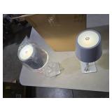 2 Pack Cordless Table Lamp, Portable LED Desk Lamp, 5000mAh Battery Operated, 3 Color Stepless Dimming Up