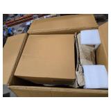 Set of 2 11\" x 11\" x 22\"/10\" x 10\" x 19\" Planters with Stand Gold - CosmoLiving by Cosmopolitan