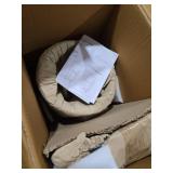 Set of 2 11\" x 11\" x 22\"/10\" x 10\" x 19\" Planters with Stand Gold - CosmoLiving by Cosmopolitan