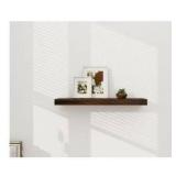 Mainstays Walnut 23\" Wood Floating Shelf 2 Pack
