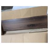 Mainstays Walnut 23\" Wood Floating Shelf 2 Pack