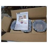 TAIMASI 16 Pcs Glass Food Storage Containers Set, 36oz Large Glass Meal Prep Containers with Leak Proof Snap Lock Lids, Airtight Bento lunch Boxes, Black