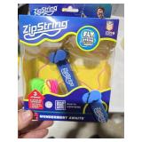 ZipString Original As Seen on Shark Tank Classic Rope Launcher Toy Ultimate Gift for Kids and Adults - Blue 4pc:Toy for Ages 4+