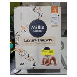 Millie Moon Luxury Diapers, Size 4, 66 Count