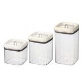 Better Homes & Gardens Canister Pack of 3  Flip-Tite® Square Food Storage Container Set