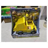 Bluey Dump Truck: Plastic Doll Playsets with 9-Piece Character Figures