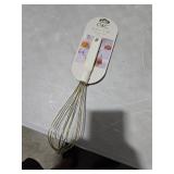 Cook with Color Cream & Gold Whisk Durable, Rust-Resistant & Dishwasher Safe